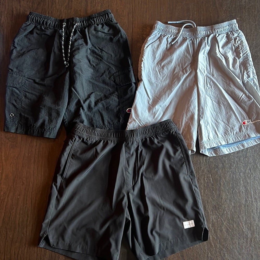 Bundle of men’s shorts size small champion and Hollister